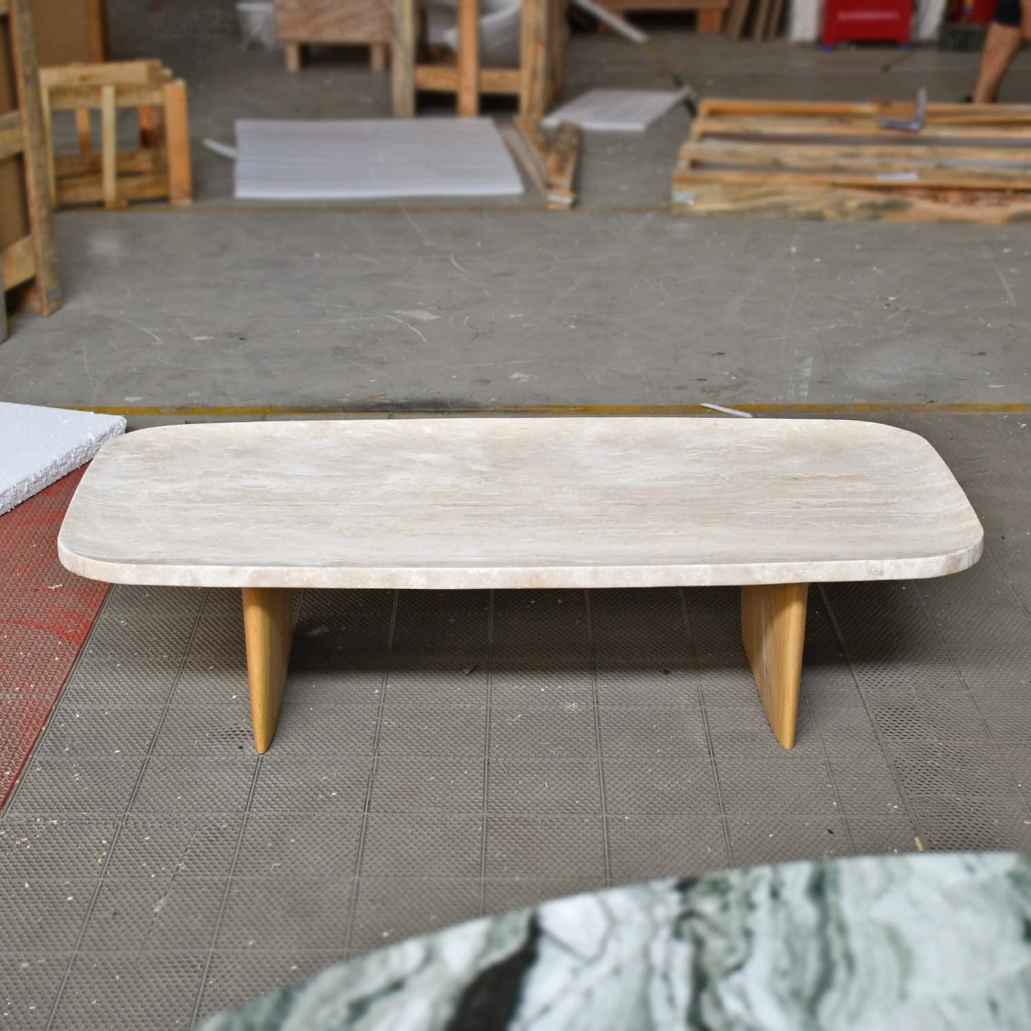 Mesa auxiliar 2 patas rectangular - Imagen 4